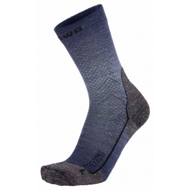 Lowa Hiking Sock Crew Trekking (Merino Wool, Honeycomb Structure) Blue - 1 Pair